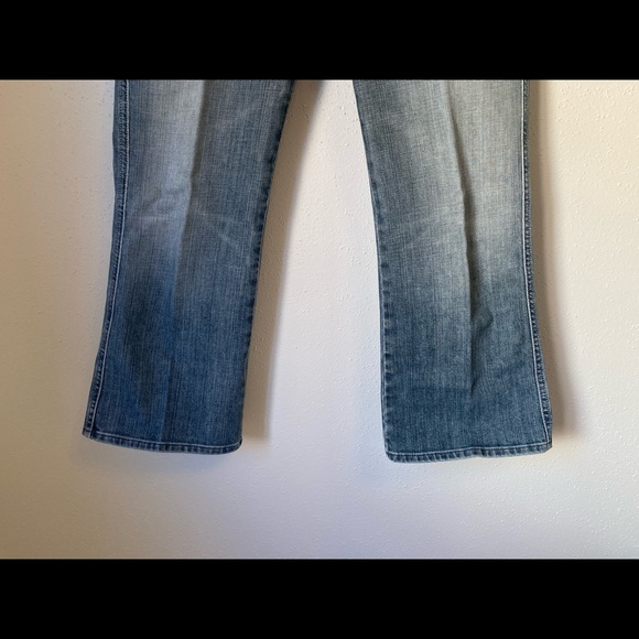7 for all mankind “crop A pocket” faded wash cropped bootcut jeans sz 28 - Picture 2 of 7